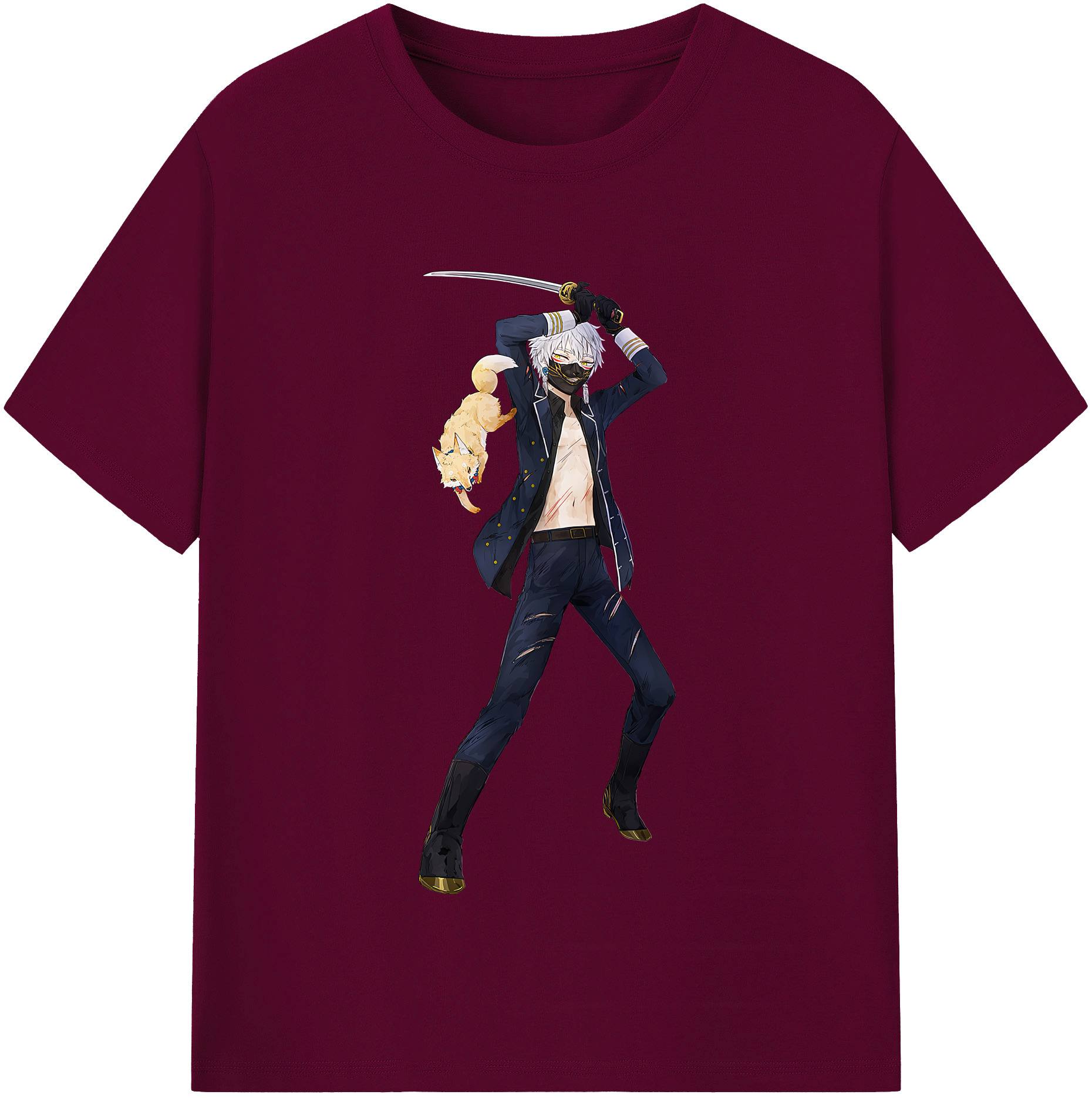（画像用） 刀剣乱舞 Touken Ranbu レディースカジュアルプリントTシャツ（綿100％）